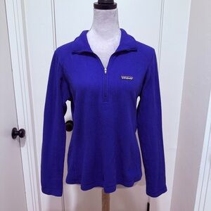 Patagonia Women's Royal Blue Micro D Quarter-Zip Fleece Pullover